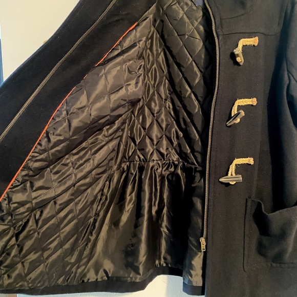 American Eagle Outfitters Hooded Toggle Coat w/Petticoat Waist - Picture 3 of 7